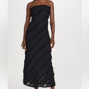 NWT Shopbop Endless Rose Strapless Black Dress